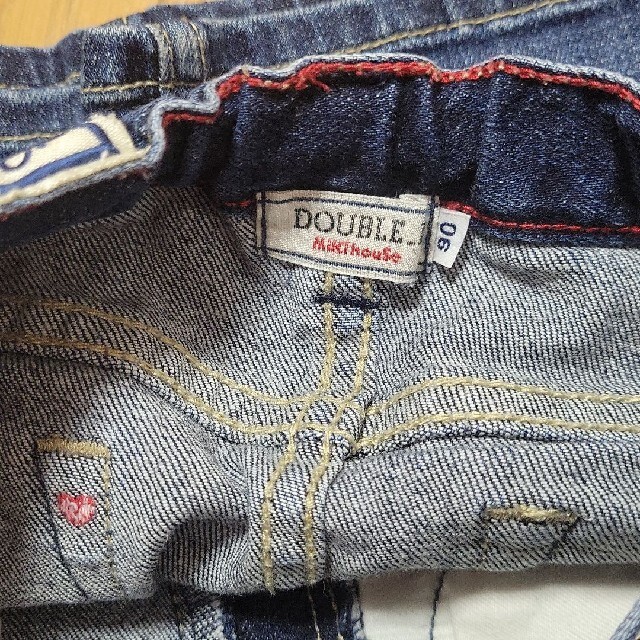 DOUBLE.B(ダブルビー)のミキハウス ダブルビー デニムスカート 90 キッズ/ベビー/マタニティのキッズ服女の子用(90cm~)(スカート)の商品写真