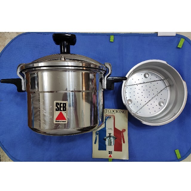 未使用 SEB フランス製 セブ 圧力なべ アルミ 6.0L  圧力鍋 両手鍋キッチン/食器