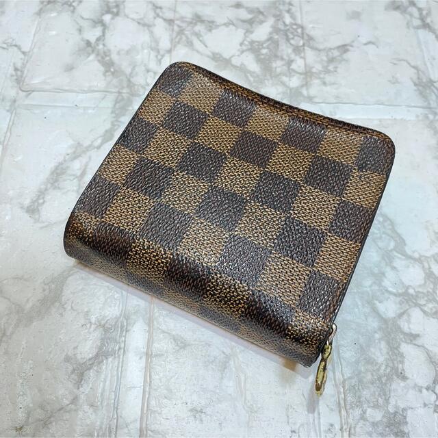 LOUIS VUITTON(ルイヴィトン)の少し綺麗 正規品 ルイヴィトンダミエ折り財布、即日発送 レディースのファッション小物(財布)の商品写真