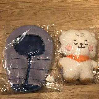 ビーティーイシビル(BT21)の公式　BT21たっとんシュラフ ブルー　ねとん　ぬいぐるみS. 　RJ (ぬいぐるみ)