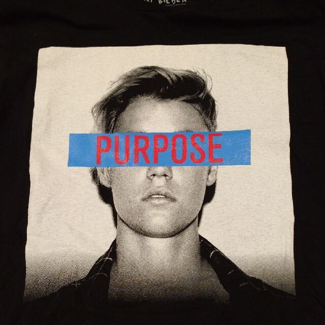 さらに値下げ！新品未使用！ジャスティン・ビーバー PURPOSE Tシャツ エンタメ/ホビーのタレントグッズ(ミュージシャン)の商品写真