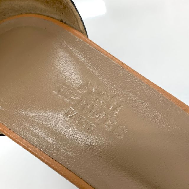 Hermes - 4597 エルメス マネージュ レザー ケリー金具 サンダル