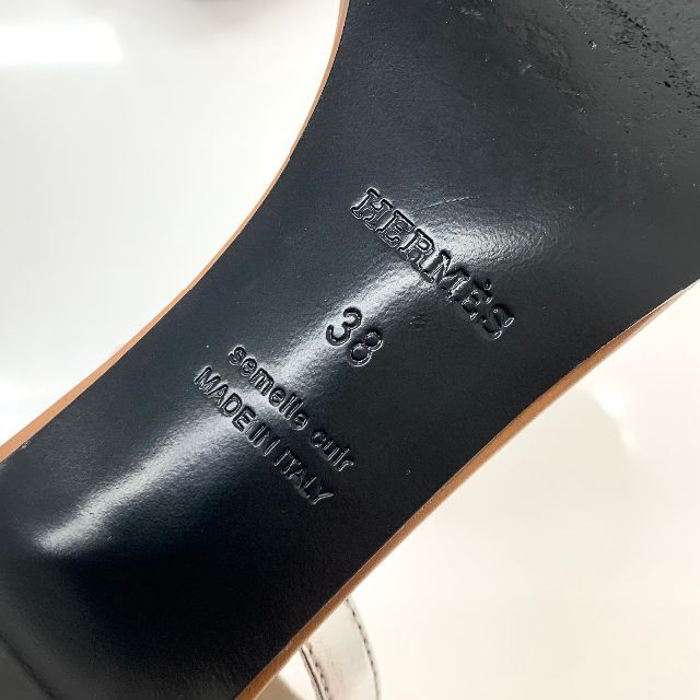 Hermes - 4597 エルメス マネージュ レザー ケリー金具 サンダル