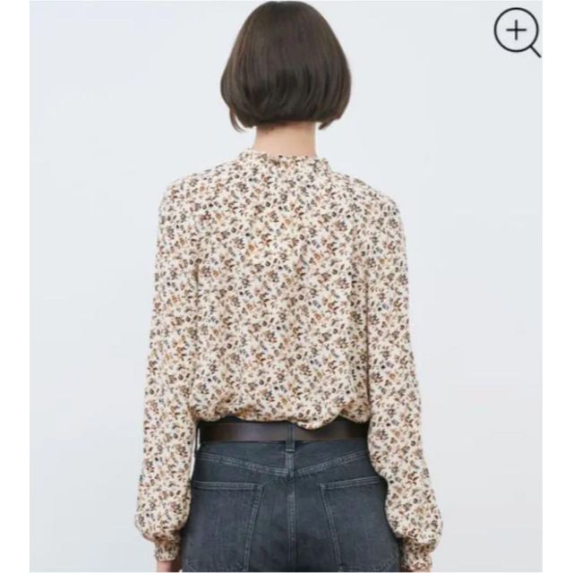 Comptoir des cotonniers(コントワーデコトニエ)のコントワーデコトニエ✨花柄 とろみブラウス ギャザー 長袖 ハイネック 洗える レディースのトップス(シャツ/ブラウス(長袖/七分))の商品写真