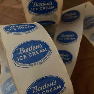 ヴィンテージ アイスラベル 30枚 Borden'sミニロール(印刷物)