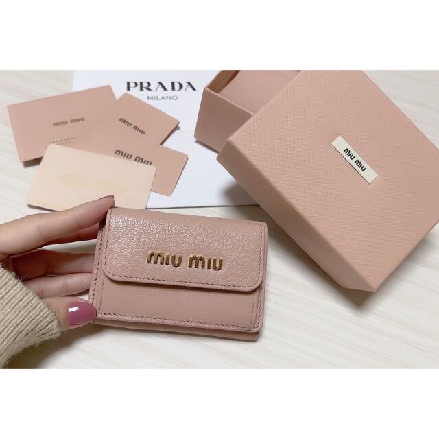 【使い勝手の良い】 miumiu ミュウミュウ　三つ折り　ミニ財布 - 財布