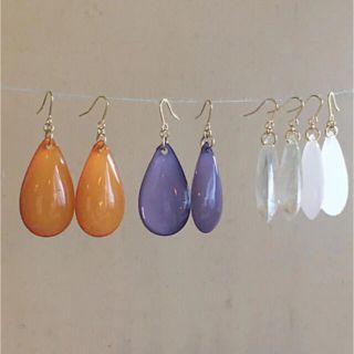 スローブイエナ(SLOBE IENA)のドロップピアス　4色展開　オベットアクセサリー　ovet_acc (※送料込み)(ピアス)