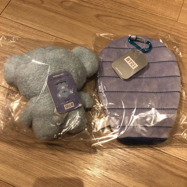 BT21(ビーティーイシビル)の公式　BT21たっとんシュラフ ブルー　ねとん　ぬいぐるみS. KOYA エンタメ/ホビーのおもちゃ/ぬいぐるみ(ぬいぐるみ)の商品写真