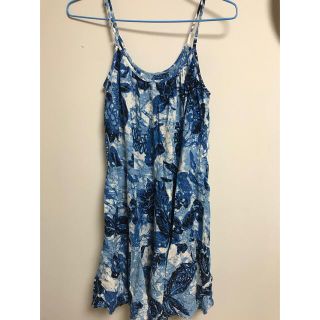 エイチアンドエム(H&M)の夏物セール！ H&M 夏らしい柄のキャミワンピース XS(ロングワンピース/マキシワンピース)