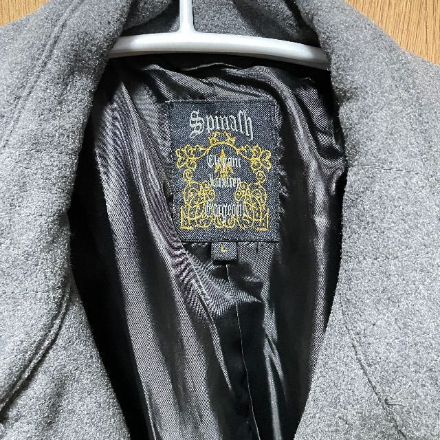 【美品】チェスターコート グレー（L）送料無料 メンズのジャケット/アウター(チェスターコート)の商品写真