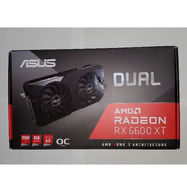 ASUS(エイスース)のASUS RADEON RX6600XT スマホ/家電/カメラのPC/タブレット(PCパーツ)の商品写真