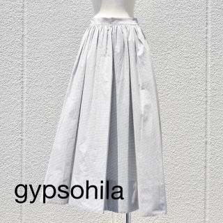 新品未使用☆gypsohila☆ Skirt GinghamCheck Grey(ロングスカート)