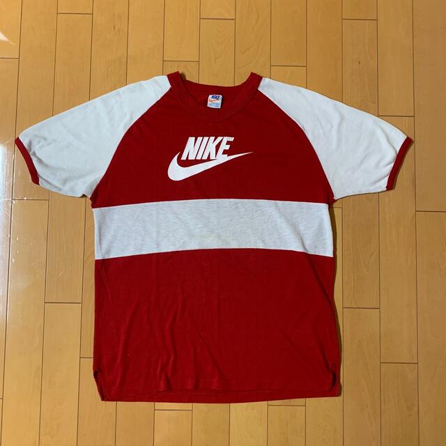 80s オレンジタグOLD NIKE ナイキ　リンガーネックTシャツ　リンガーT 1