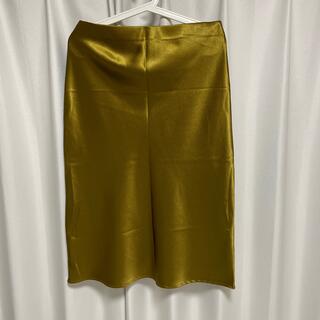 ザラ(ZARA)のインポート　シャイニースカート　サイズ12(ロングスカート)