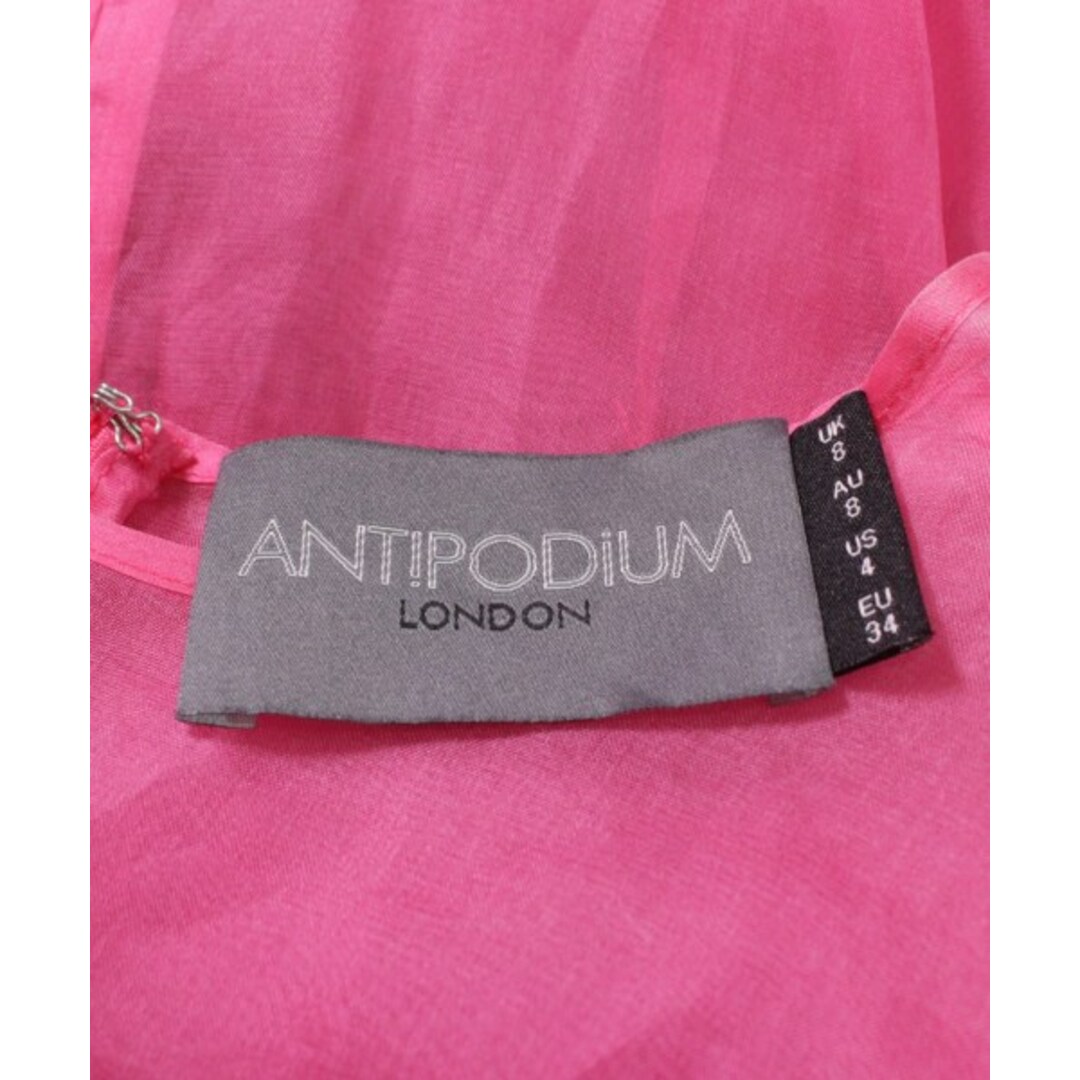 なし伸縮性ANTIPODIUM アンティポディウム ワンピース 34(S位) ピンク
