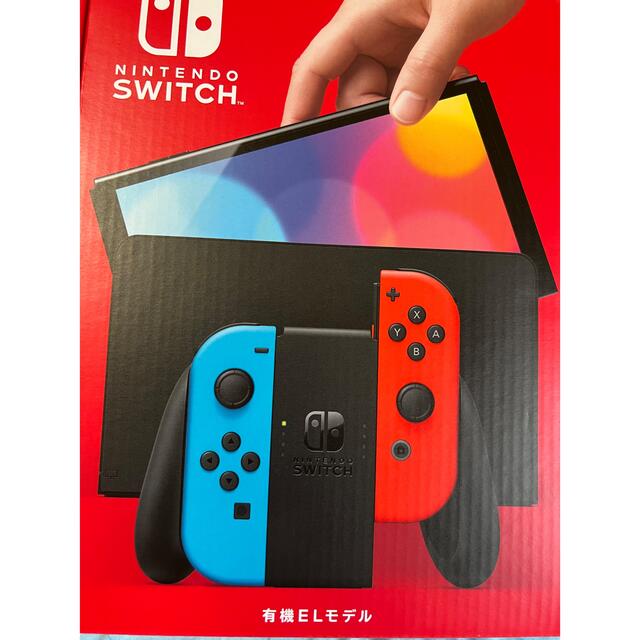 任天堂(ニンテンドウ)のNintendo Switch 本体 有機ELモデル ネオンブルー　レッド エンタメ/ホビーのゲームソフト/ゲーム機本体(家庭用ゲーム機本体)の商品写真