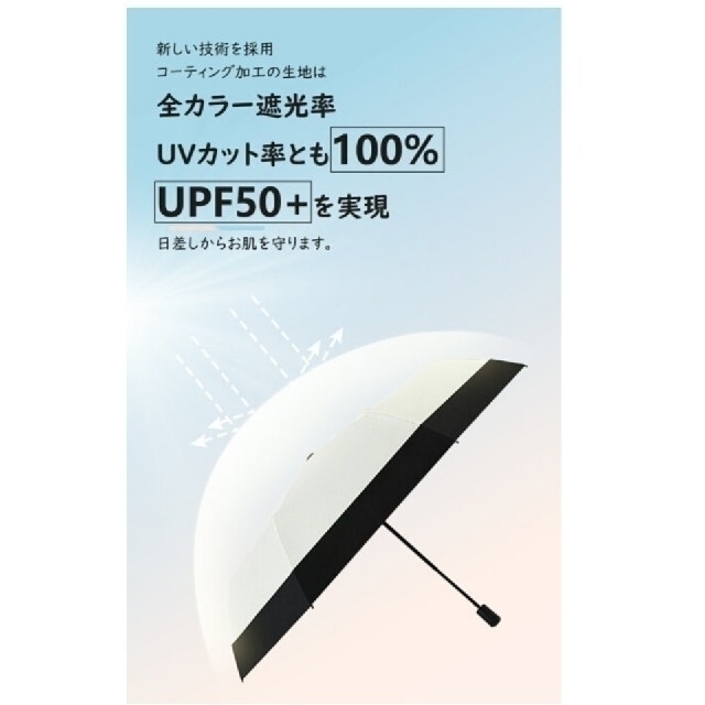 日傘　折りたたみ　完全遮光 レディースのファッション小物(傘)の商品写真