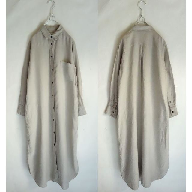 Plage - 2019美品Plageプラージュ☆Linenマキシシャツワンピース Plage - 2019美品Plageプラージュ☆Linenマキシシャツワンピース