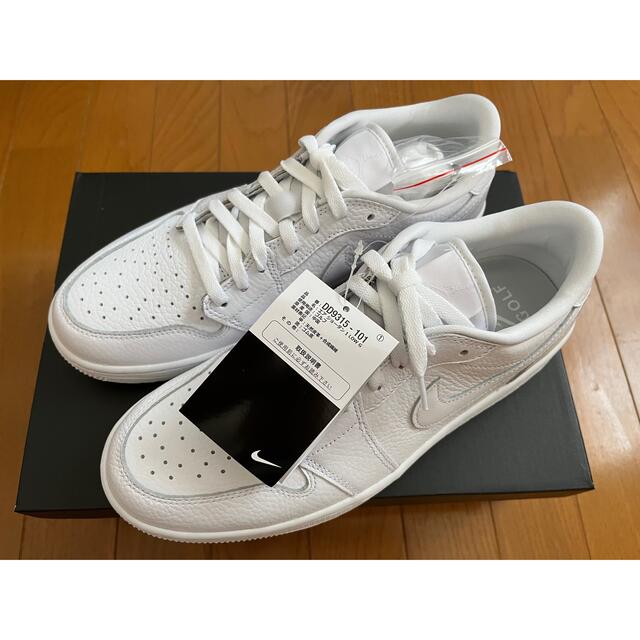 Nike Air Jordan 1 Golf Triple White 28cm