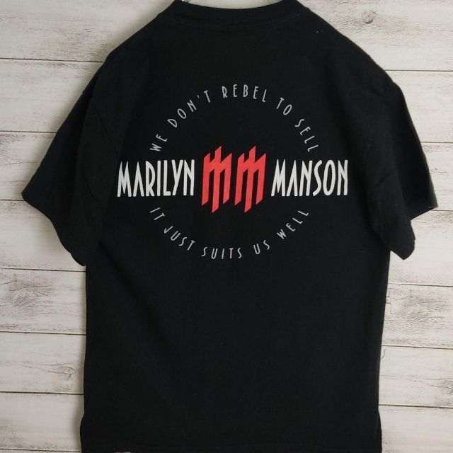 きゃりーぱみゅぱみゅ着用 Marilyn Manson XXL Tee Tシャツ