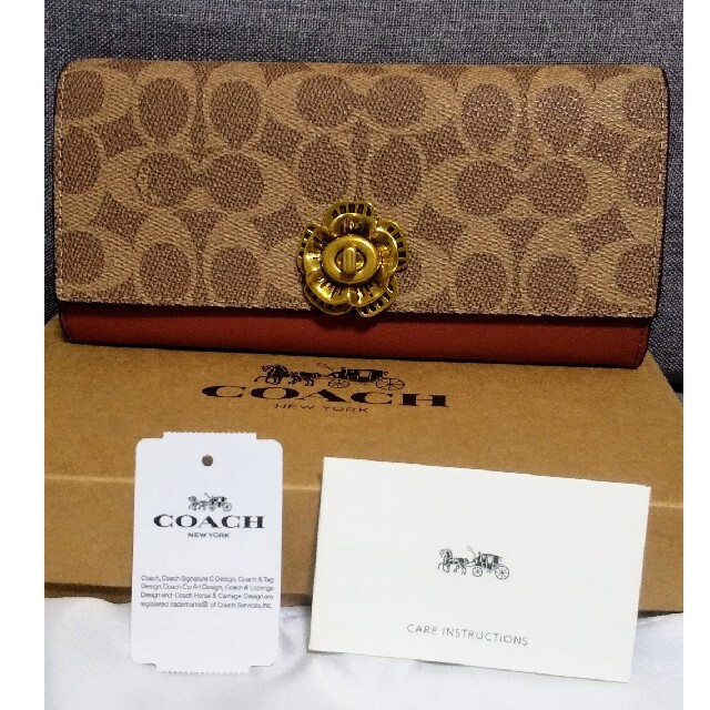 COACH コーチ 長財布 ティーローズ シグネチャー