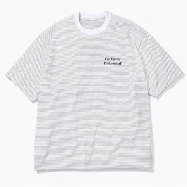 ennoy S/S Border T (WHITE × BLACK) L