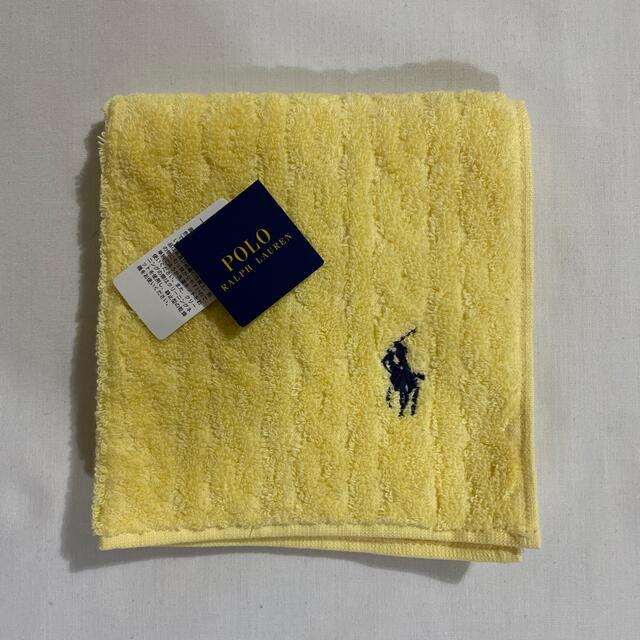 POLO RALPH LAUREN(ポロラルフローレン)のラルフローレン　タオルハンカチ　イエロー　ポニー刺繍　#2105 メンズのファッション小物(ハンカチ/ポケットチーフ)の商品写真