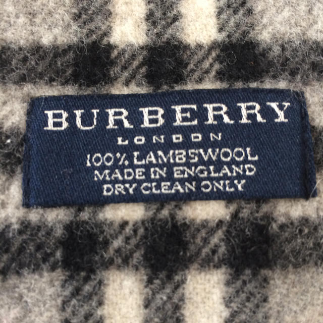 BURBERRY(バーバリー)のBURBERRY/マフラー/グレー/ウール100%/美品 レディースのファッション小物(マフラー/ショール)の商品写真