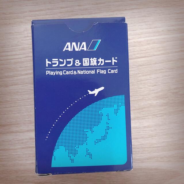 ANA(全日本空輸)(エーエヌエー(ゼンニッポンクウユ))のANA トランプ＆国旗カード　英語カード　非売品　ノベルティ　知育 エンタメ/ホビーのテーブルゲーム/ホビー(トランプ/UNO)の商品写真