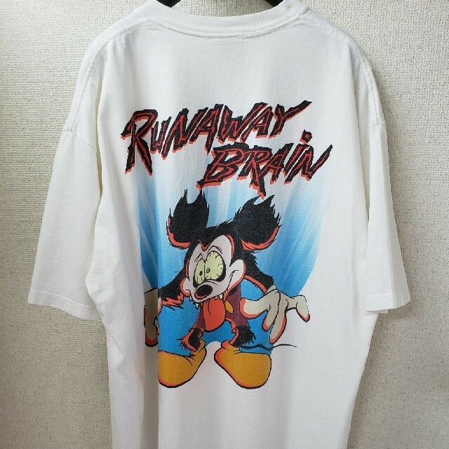 90s runawaybrainミッキー　ランナウェイブレイン Tシャツ　XL