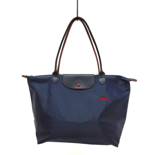 LONGCHAMP(ロンシャン)のロンシャン ハンドバッグ ネイビー×レッド レディースのバッグ(ハンドバッグ)の商品写真