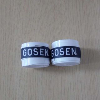 ゴーセン(GOSEN)のGOSEN テニスグリップテープ 白2個(その他)