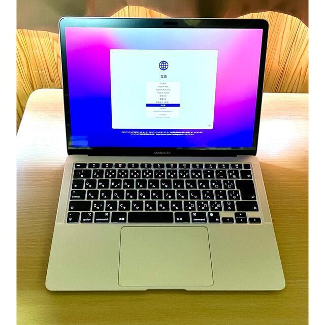 Mac (Apple)(マック)のM1 MacBook Air 8core 256gb 8gb スマホ/家電/カメラのPC/タブレット(ノートPC)の商品写真