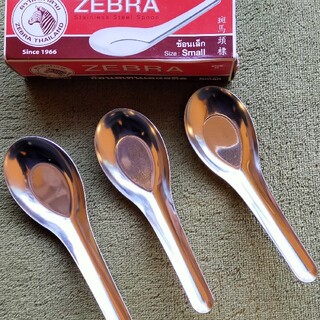 ZEBRA - ZEBRA ステンレス スプーン レンゲ Sサイズ（最小）3本セット