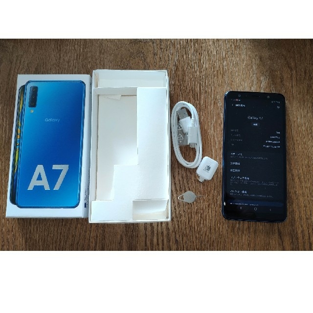 SAMSUNG Galaxy A7 ブルー SM-A750C SIMフリー