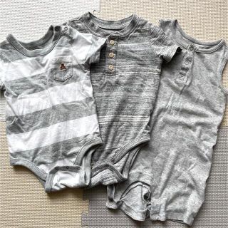 ベビーギャップ(babyGAP)のbaby GAP H&M ロンパース 6〜12m 70〜80 3枚(ロンパース)