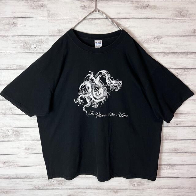 Anvil(アンビル)の【US古着　送料無料】anvil ドラゴンTシャツ サイズ2XL ブラック メンズのトップス(Tシャツ/カットソー(半袖/袖なし))の商品写真