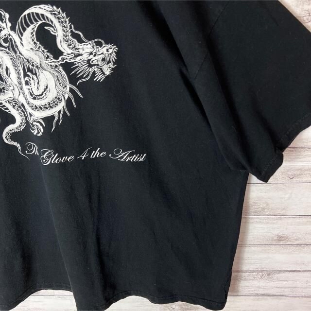 Anvil(アンビル)の【US古着　送料無料】anvil ドラゴンTシャツ サイズ2XL ブラック メンズのトップス(Tシャツ/カットソー(半袖/袖なし))の商品写真