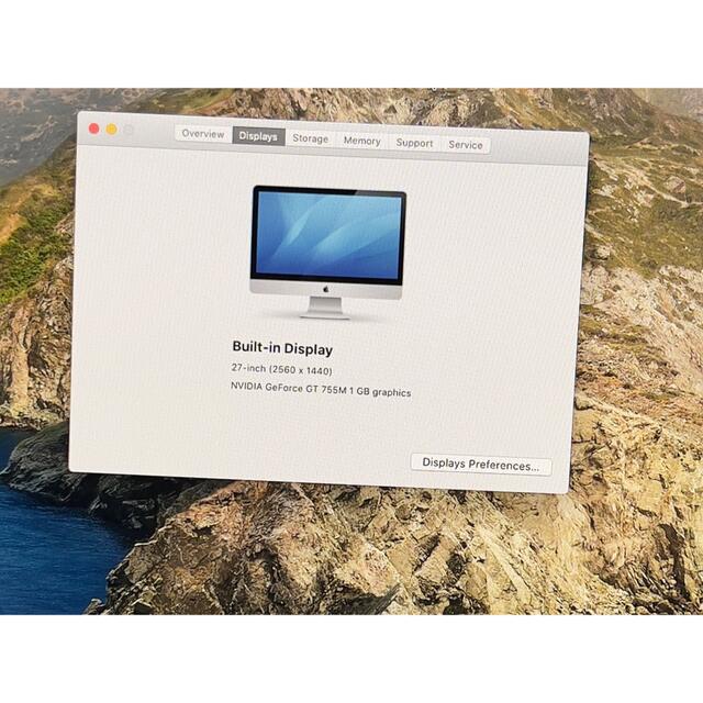 Mac (Apple)(マック)のiMac27 i5 16GB 128gbSSD 1TBSATA Late2013 スマホ/家電/カメラのPC/タブレット(デスクトップ型PC)の商品写真