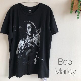 オールドネイビー(Old Navy)のBob Marley ボブマーレー　Tシャツ ブラック　黒　L(Tシャツ/カットソー(半袖/袖なし))