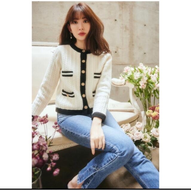 1着でも送料無料 Herlipto Double Bow Cable Knit Cardigan asakusa.sub.jp