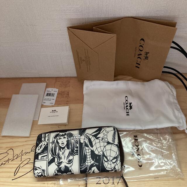 coach 長財布　marvel コラボ　スパイダーマン　新品未使用