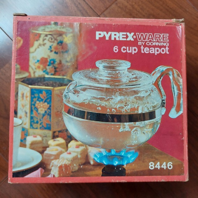 Pyrex(パイレックス)のオールドパイレックス ティーポット インテリア/住まい/日用品のキッチン/食器(食器)の商品写真