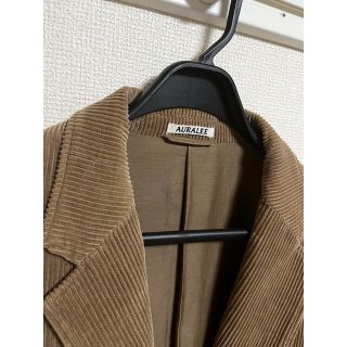 オーラリー(AURALEE)の値下げWASHED CORDUROY JACKET #LIGHT BROWN (テーラードジャケット)