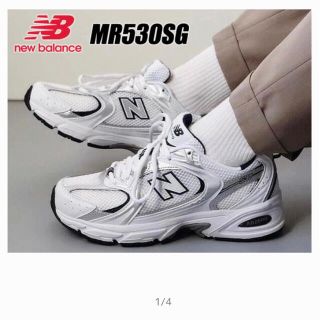 ニューバランス(New Balance)のnew balance 530 ホワイト×ネイビー 24cm(スニーカー)