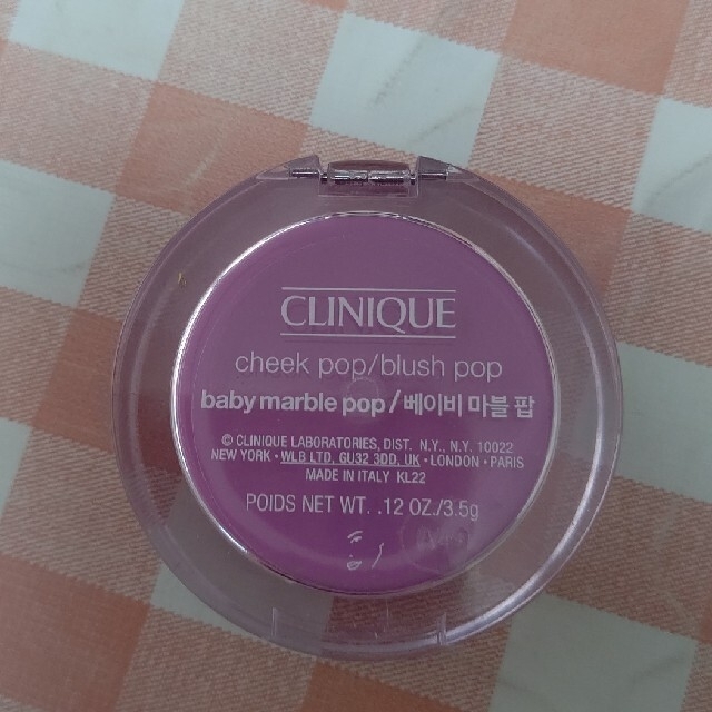 CLINIQUE(クリニーク)のクリニーク  チークポップ   ベイビーマーブルポップ コスメ/美容のベースメイク/化粧品(チーク)の商品写真