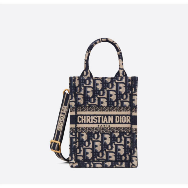 Christian Dior(クリスチャンディオール)の新品 未開封 DIOR BOOK TOTE ミニ フォンバッグ オブリーク レディースのバッグ(ショルダーバッグ)の商品写真