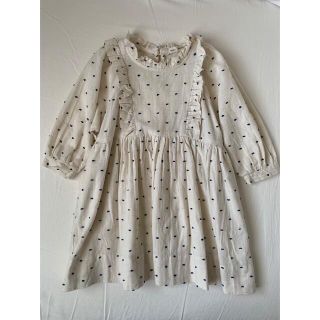 ソーアプルーム(SOOR PLOOM)のsoorploom ドットワンピース 2y/92cm(ワンピース)