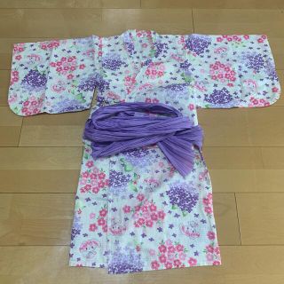 サンリオ(サンリオ)のYoyo様専用　サンリオ　浴衣ワンピース　浴衣 女の子　120サイズ(甚平/浴衣)