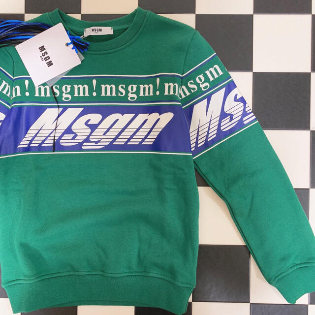 新品タグ付き MSGM キッズ トレーナー